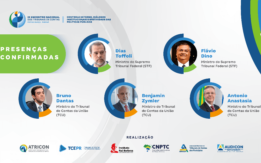 Ministros do Supremo e do TCU debaterão políticas públicas no IX ENTC